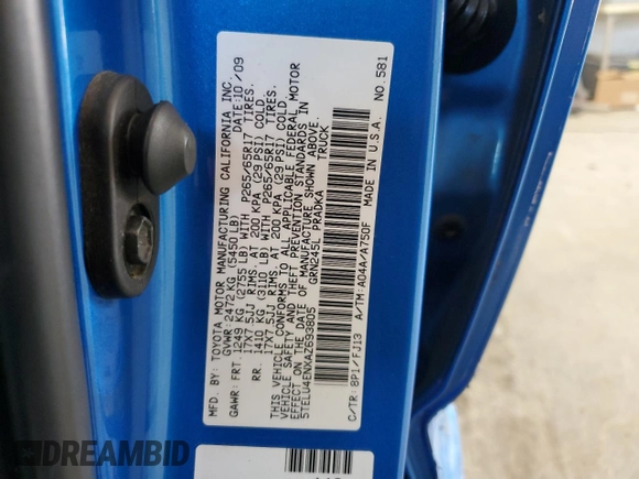 2010 Toyota Tacoma with VIN 5TELU4ENXAZ693805, listed as a Copart auction lot 63012925 with 184,619 mi miles and Salvage title. Bid and sale history available at DreamBid. Image 13.
