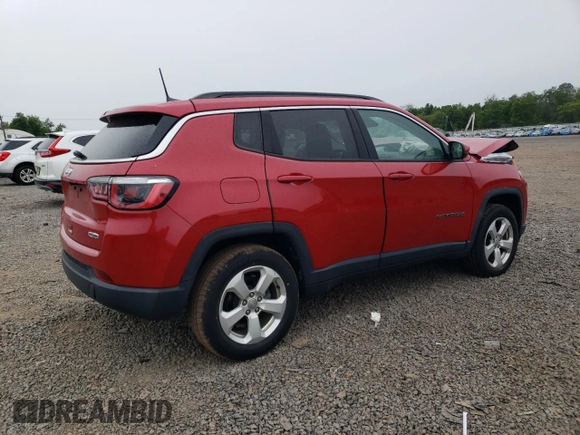 2019 Jeep Compass Latitude with VIN 3C4NJDBB7KT735802, listed as a Copart auction lot 57726275 with 58,660 mi miles and Salvage title. Bid and sale history available at DreamBid. Image 3.