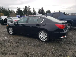 2014 Acura RLX Advance Pkg with VIN JH4KC1F9XEC004170, listed as a Copart auction lot 80102054 with 86,205 mi miles and Salvage Title. Bid and sale history available at carsss.com. Image 2.