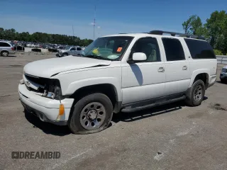 2003 Chevrolet Suburban Z71 z VIN 3GNFK16Z83G275378, wystawiony jako Copart lot #54401975 z przebiegiem Nie podano mil oraz Szkoda całkowita • Salvage title. Historia ofert i sprzedaży dostępna na DreamBid. Obrazek 1.