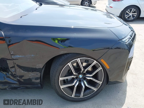 2023 BMW 7 Series 740i with VIN WBA23EH02PCM14257, listed as a IAAI auction lot 42408167 with Not provided miles and . Bid and sale history available at DreamBid. Image 17.