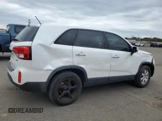 2014 Kia Sorento LX with VIN 5XYKT3A66EG543360, listed as a Copart auction lot 53650595 with 133,330 mi miles and Salvage Title. Bid and sale history available at carsss.com. Image 3.