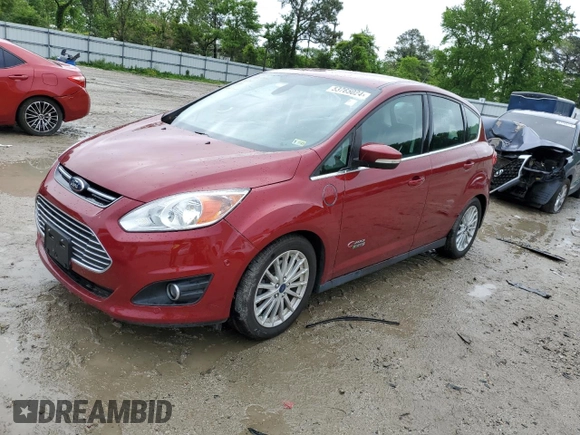 2013 Ford C-Max Energi SEL with VIN 1FADP5CU3DL522348, listed as a Copart auction lot 57094134 with 77,690 mi miles and Salvage Title. Bid and sale history available at carsss.com. Image 1.