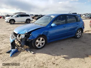 2007 Kia Spectra with VIN KNAFE161475002250, listed as a Copart auction lot 42347305 with 169,351 mi miles and Salvage Title. Bid and sale history available at carsss.com. Image 1.