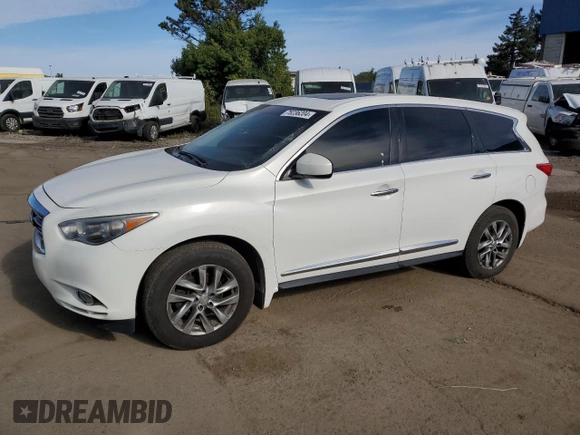 2013 Infiniti JX35 with VIN 5N1AL0MM0DC351192, listed as a Copart auction lot 75236204 with 182,612 mi miles and Clean Title. Bid and sale history available at carsss.com. Image 1.
