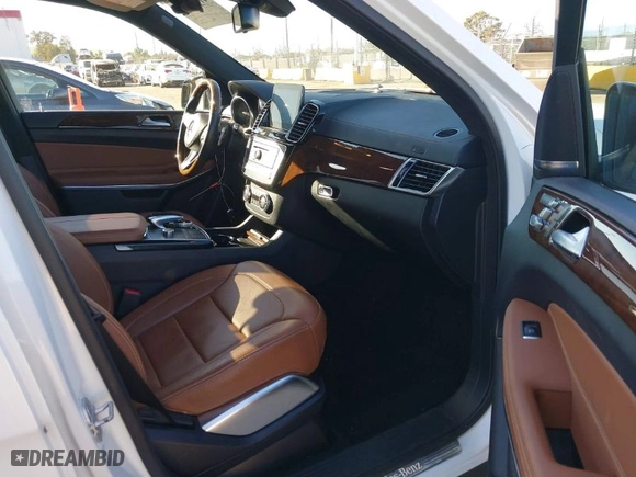 2017 Mercedes-Benz GLS with VIN 4JGDF7DE2HA784150, listed as a IAAI auction lot 41666643 with 88,654 mi miles. Bid and sale history available at carsss.com. Image 5.