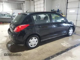 2007 Nissan Versa 1.8 S with VIN 3N1BC13E87L409263, listed as a Copart auction lot 53565105 with 124,860 mi miles and Salvage Title. Bid and sale history available at carsss.com. Image 3.