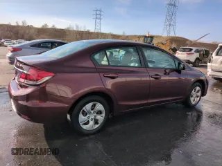 2014 Honda Civic Sedan LX with VIN 19XFB2F59EE041342, listed as a Copart auction lot 50765435 with 203,359 mi miles and Salvage Title. Bid and sale history available at carsss.com. Image 3.