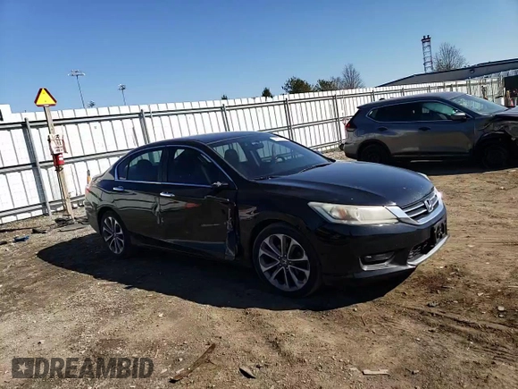 2014 Honda Accord Sport with VIN 1HGCR2F59EA270980, listed as a Copart auction lot 46647434 with 125,736 mi miles and Salvage Title. Bid and sale history available at DreamBid. Image 10.