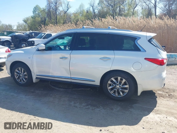 2015 Infiniti QX60 with VIN 5N1AL0MM0FC504172, listed as a IAAI auction lot 41977566 with 128,196 mi miles and . Bid and sale history available at DreamBid. Image 14.