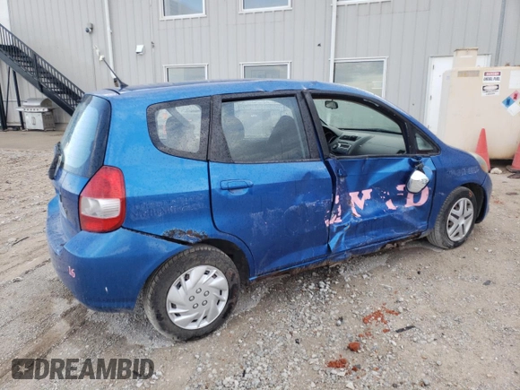 2007 Honda Fit with VIN JHMGD38437S043630, listed as a Copart auction lot 68904544 with 127,279 mi miles and Salvage Title. Bid and sale history available at carsss.com. Image 3.