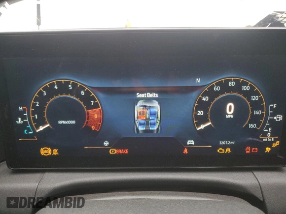 2024 Ford Mustang GT with VIN 1FA6P8CF7R5435012, listed as a Copart auction lot 49123195 with 3,207 mi miles and Salvage title. Bid and sale history available at DreamBid. Image 9.