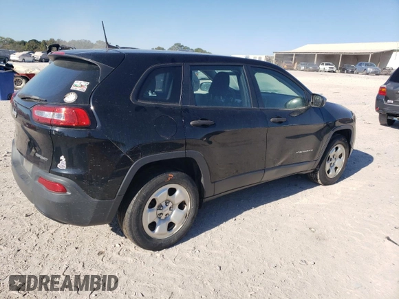 2017 Jeep Cherokee Sport with VIN 1C4PJMAS7HD222221, listed as a Copart auction lot 74942774 with 103,537 mi miles and Salvage Title. Bid and sale history available at carsss.com. Image 3.