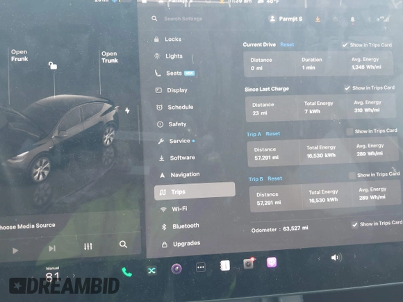 2023 Tesla Model Y Long Range z VIN 7SAYGAEE5PF603128, wystawiony jako IAAI lot #41328797 z przebiegiem 63 527 mil mil oraz . Historia ofert i sprzedaży dostępna na DreamBid. Obrazek 7.
