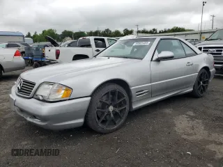 1999 Mercedes-Benz SL 500 z VIN WDBFA68F1XF177603, wystawiony jako Copart lot #58983485 z przebiegiem 120 737 mil mil oraz Szkoda całkowita • Salvage title. Historia ofert i sprzedaży dostępna na DreamBid. Obrazek 1.