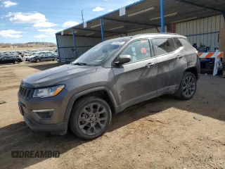 2021 Jeep Compass 80th Anniversary with VIN 3C4NJDEB5MT601983, listed as a Copart auction lot 47043205 with Not provided miles and Salvage title. Bid and sale history available at DreamBid. Image 1.