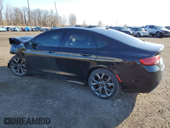 2015 Chrysler 200 S with VIN 1C3CCCBG1FN647510, listed as a Copart auction lot 48948775 with 131,252 mi miles and Salvage Title. Bid and sale history available at carsss.com. Image 2.