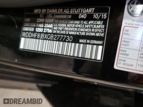 2016 Mercedes-Benz E 350 Luxury z VIN WDDHF8JBXGB277730, wystawiony jako Copart lot #55222565 z przebiegiem 73 508 mil mil oraz Szkoda całkowita • Salvage title. Historia ofert i sprzedaży dostępna na DreamBid. Obrazek 12.