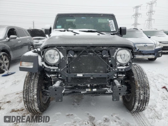 2023 Jeep Wrangler Unlimited Willys Sport with VIN 1C4HJXDMXPW596537, listed as a Copart auction lot 45043975 with 8,076 mi miles and Salvage Title. Bid and sale history available at DreamBid. Image 5.