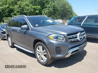 2017 Mercedes-Benz GLS 450 with VIN 4JGDF6EE3HA839178, listed as a IAAI auction lot 42557534 with 109,301 mi miles and . Bid and sale history available at DreamBid. Image 1.