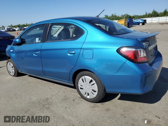 2024 Mitsubishi Mirage ES with VIN ML32FUFJXRHF12996, listed as a Copart auction lot 55492395 with 3,388 mi miles and Salvage title. Bid and sale history available at DreamBid. Image 2.