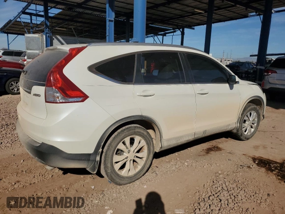 2012 Honda CR-V EX-L with VIN 5J6RM4H72CL044664, listed as a Copart auction lot 46187575 with 148,650 mi miles and Salvage Title. Bid and sale history available at carsss.com. Image 3.