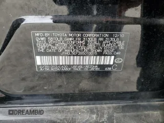 2011 Lexus LS 460 с VIN JTHCL5EF2B5010015, выставлен на аукционе Copart как лот 65640455 с пробегом 166 833 миль миль и Списание • Salvage title. История ставок и продаж доступна на DreamBid. Изображение 12.