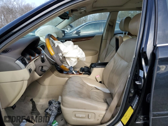 2005 Lexus ES 330 with VIN JTHBA30G355123434, listed as a Copart auction lot 46282485 with 0 mi miles and Salvage Title. Bid and sale history available at carsss.com. Image 7.