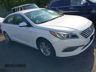 2015 Hyundai Sonata 2.4L SE with VIN 5NPE24AF7FH202159, listed as a IAAI auction lot 42104385 with 75,309 mi miles. Bid and sale history available at carsss.com. Image 1.