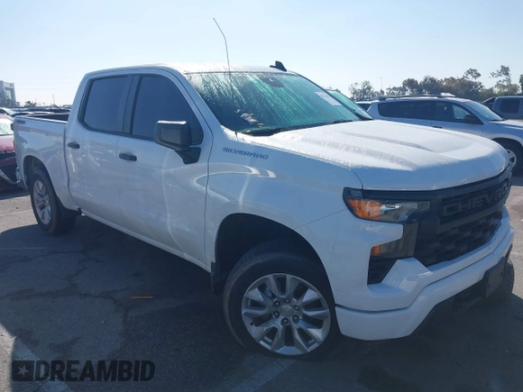 2022 Chevrolet Silverado 1500 Custom with VIN 1GCPDBEK2NZ627732, listed as a IAAI auction lot 41718968 with 1 mi miles. Bid and sale history available at carsss.com. Image 13.