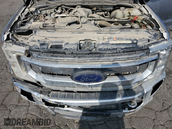 2022 Ford F-250 XL with VIN 1FT8W2BT0NEE39357, listed as a Copart auction lot 62615585 with 54,794 mi miles and Salvage title. Bid and sale history available at DreamBid. Image 11.