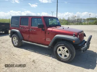 2012 Jeep Wrangler Unlimited Sport z VIN 1C4BJWDG7CL214633, wystawiony jako Copart lot #54547655 z przebiegiem 80 720 mil mil oraz Szkoda całkowita • Salvage title. Historia ofert i sprzedaży dostępna na DreamBid. Obrazek 4.