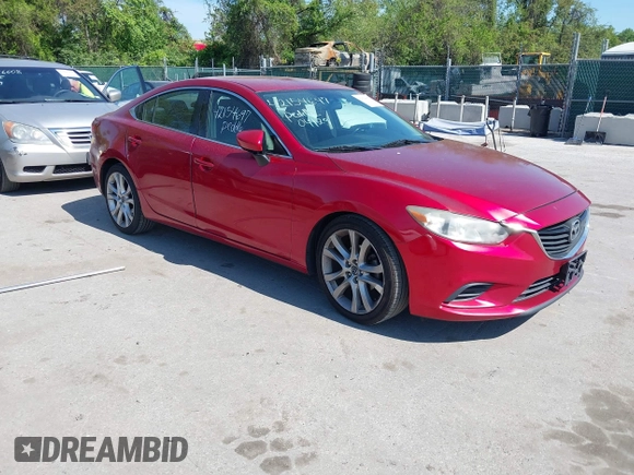 2014 Mazda Mazda6 i Touring with VIN JM1GJ1V66E1147617, listed as a IAAI auction lot 42154697 with 218,802 mi miles. Bid and sale history available at carsss.com. Image 1.