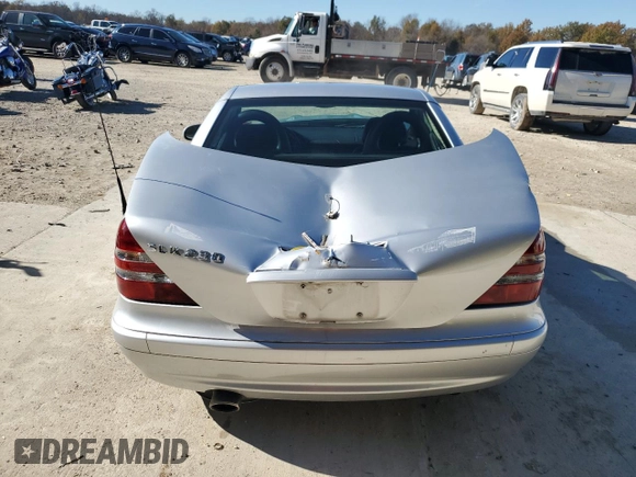2003 Mercedes-Benz SLK 320 with VIN WDBKK65F83F276025, listed as a Copart auction lot 76887044 with 38,423 mi miles and Salvage title. Bid and sale history available at DreamBid. Image 6.