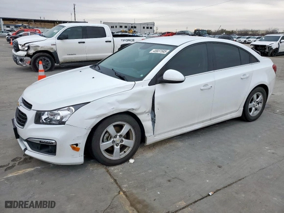 2016 Chevrolet Cruze Limited LT with VIN 1G1PE5SB7G7123509, listed as a Copart auction lot 45837585 with 124,291 mi miles and Salvage Title. Bid and sale history available at carsss.com. Image 1.
