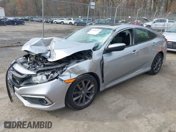 2020 Honda Civic Sedan EX with VIN 19XFC1F30LE213339, listed as a IAAI auction lot 41918192 with 89,363 mi miles. Bid and sale history available at carsss.com. Image 2.