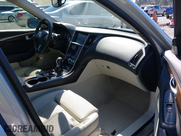 2017 Infiniti Q50 Premium with VIN JN1EV7AR8HM841827, listed as a IAAI auction lot 42663637 with 55,510 mi miles and . Bid and sale history available at DreamBid. Image 5.