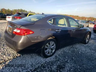 2011 Infiniti M37 with VIN JN1BY1AP6BM322773, listed as a Copart auction lot 82407554 with 154,579 mi miles and Salvage Title. Bid and sale history available at carsss.com. Image 3.