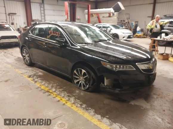 2015 Acura TLX with VIN 19UUB1F35FA023782, listed as a IAAI auction lot 41963193 with 152,651 mi miles. Bid and sale history available at carsss.com. Image 1.