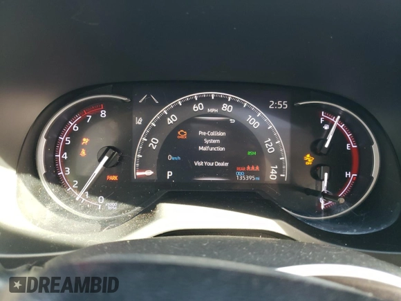 2019 Toyota RAV4 Limited with VIN JTMN1RFV0KD014972, listed as a Copart auction lot 47058435 with 135,395 mi miles and Salvage Title. Bid and sale history available at carsss.com. Image 9.