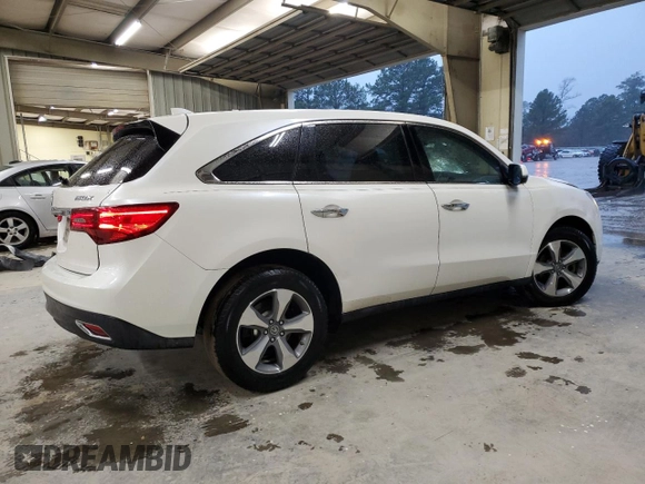 2014 Acura MDX with VIN 5FRYD3H20EB007116, listed as a Copart auction lot 44325805 with 89,669 mi miles and Salvage Title. Bid and sale history available at carsss.com. Image 3.