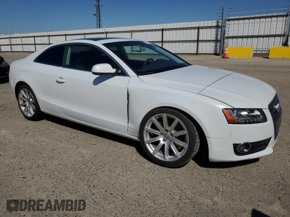 2012 Audi A5 2.0T Premium Plus with VIN WAULFAFRXCA013809, listed as a Copart auction lot 50455945 with 80,708 mi miles and Salvage Title. Bid and sale history available at carsss.com. Image 4.