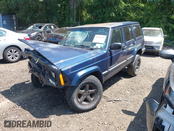 2000 Jeep Cherokee z VIN 1J4FF48S7YL120307, wystawiony jako IAAI lot #42818178 z przebiegiem 160 334 mil mil oraz . Historia ofert i sprzedaży dostępna na DreamBid. Obrazek 2.