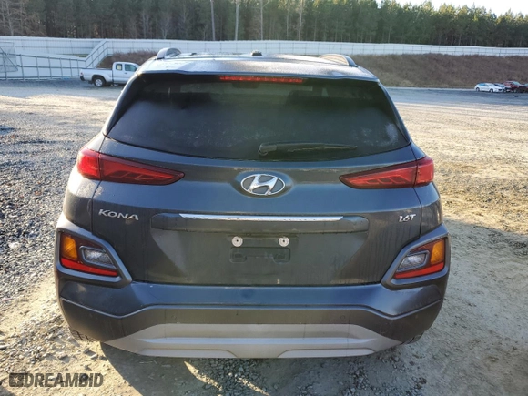 2018 Hyundai Kona Ultimate with VIN KM8K53A57JU106862, listed as a Copart auction lot 84869264 with 80,230 mi miles and Salvage Title. Bid and sale history available at carsss.com. Image 6.