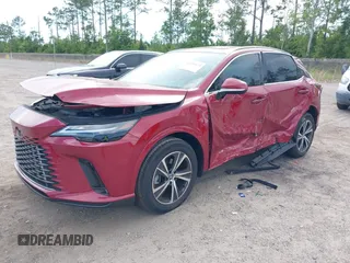 2024 Lexus RX 350h with VIN 2T2BBMCA8RC036659, listed as a IAAI auction lot 42619124 with 19,821 mi miles and . Bid and sale history available at DreamBid. Image 2.