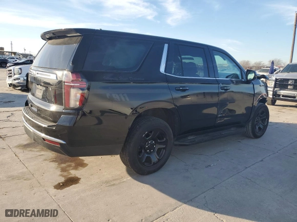 2022 Chevrolet Tahoe Commercial with VIN 1GNSCLED0NR143392, listed as a Copart auction lot 88697155 with 23,058 mi miles and Salvage Title. Bid and sale history available at carsss.com. Image 3.