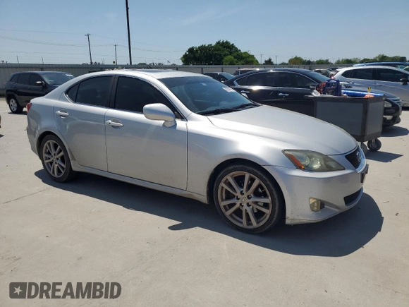 2007 Lexus IS 250 with VIN JTHBK262075042008, listed as a Copart auction lot 52261815 with 165,771 mi miles and Clean title. Bid and sale history available at DreamBid. Image 4.