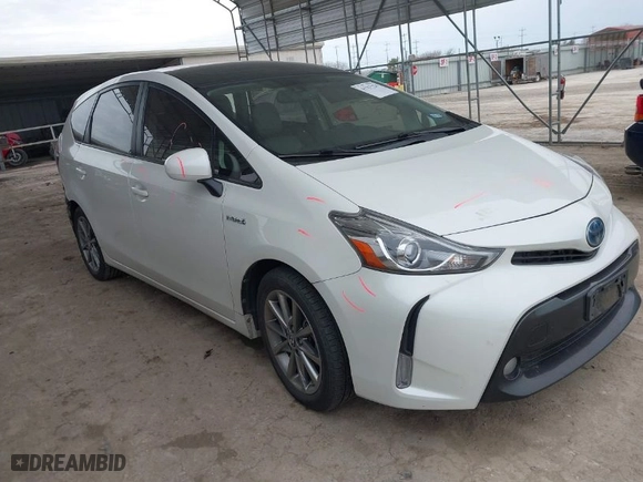 2017 Toyota Prius v Two with VIN JTDZN3EU0HJ071095, listed as a IAAI auction lot 41567524 with 46,892 mi miles. Bid and sale history available at carsss.com. Image 1.