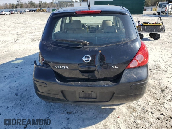 2007 Nissan Versa 1.8 S with VIN 3N1BC13E07L444184, listed as a Copart auction lot 46214485 with 125,316 mi miles and Salvage Title. Bid and sale history available at carsss.com. Image 6.