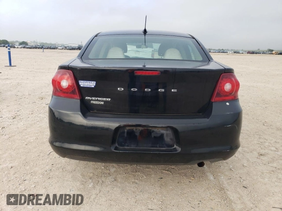 2014 Dodge Avenger SE with VIN 1C3CDZAB6EN105176, listed as a Copart auction lot 54623215 with 163,527 mi miles and Clean Title. Bid and sale history available at carsss.com. Image 6.